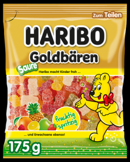 Haribo Sauer Goldbaren želé cukríky - 175 g