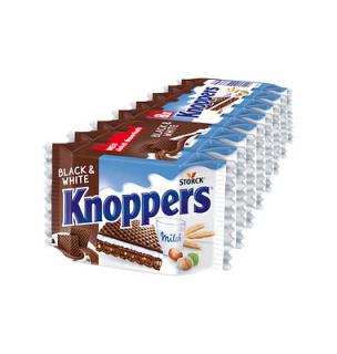 Knoppers Black & White čokoládové oblátky - 8 x 25 g