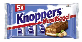 Knoppers Nuss riegel tyčinky s lieskovými orieškami a karamelom 5 x 40 g