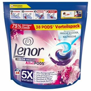 Lenor color All in 1 Ametyst Blutenraum 5x Vorteile Kapsule na pranie - 38 ks