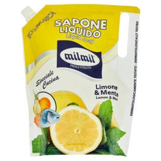 Milmil Dermo Sapone Limone & Menta tekuté mydlo - 900 ml