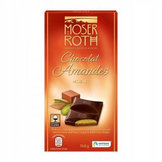 Moser Roth Chocolat Amandes  Mozart horká čokoláda  - 150 g