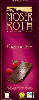Moser Roth Cranberry tmava čokoláda - 125 g
