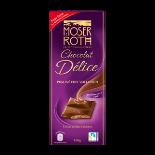 Moser Roth Mousse Délice Praline edel Vollmilch čokoláda - 150 g