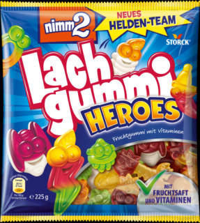 Nimm2 Lach gummi Heroes ovocné želé cukríky - 225 g