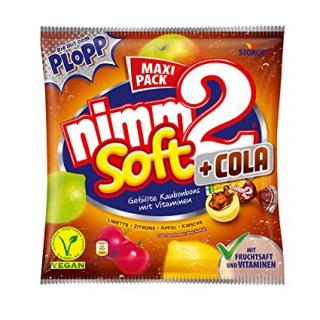 Nimm2 Soft + Cola Plopp ovocné cukríky - 345 g