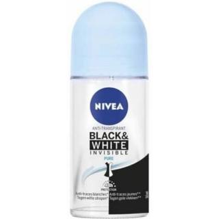 Nivea Black & White invisible Pure dámsky gulôčkový Anti-Transpirant - 50 ml