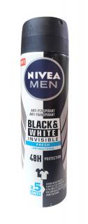 Nivea men Black & White Fresh antibacterial pánsky anti-perspirant spray - 150 ml