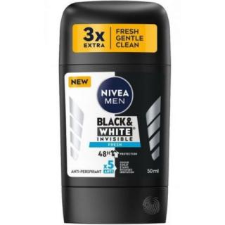 Nivea men Black & White invisible Fresh stick anti-perspirant 48 h  - 50 ml