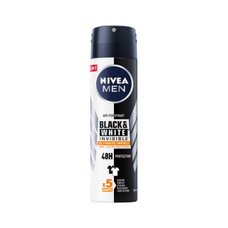 Nivea men Black & White Ultimate impactpánsky anti-transpirant spray - 150 ml