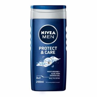 Nivea men Protect & Care 3 v 1 pánsky sprchový a vlasový šampón - 250 ml