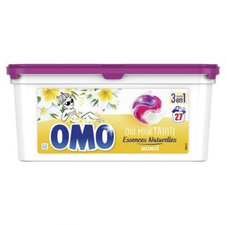 Omo 3 in 1 Oui pour Tahiti essences Naturalles kapsule na pranie  - 27 ks