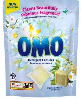 Omo Marseille soap & Spring blooms kapsule na prani - 42 ks