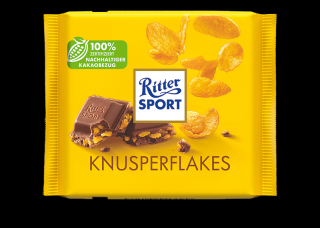 Ritter Sport Knusperflakes mliečna čokoláda - 100 g
