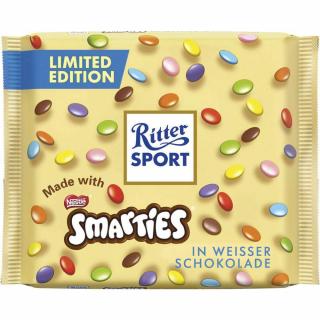 Ritter Sport Smarties biela čokoláda - 100 g