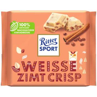 Ritter Sport Weisse Zimt Crips biela čokoláda - 100 g