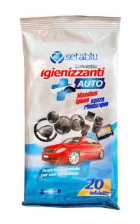 Setablu Igienizzanti čistiace vlhčené utierky na  interiér automobilov - 20 ks