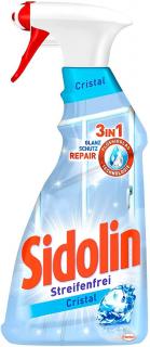 Sidolin Cristal 3 v 1 čistiaci prostriedok na okná s rozprašovačom - 500 ml