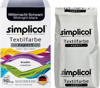 Simplicol Textilfarbe expert Black farba na textil (polnočná čierna) - 150 g