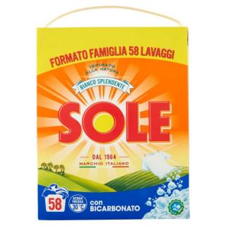 Sole con Bicarbonato prášok na pranie Sole 3,625 kg - 58 praní