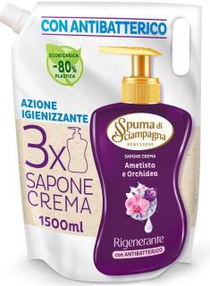 Spuma di Sciampagna Ametista e Orchidea Antibakteriálne tekuté mydlo na ruky - 1500 ml