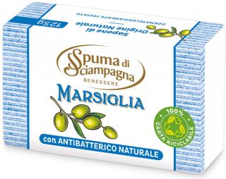 Spuma di Sciampagna Marsiglia con Antibatterico toaletné mydlo - 125 g