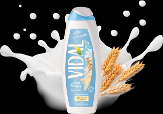 Vidal Milk & Cream dámsky sprchový gél - 500 ml