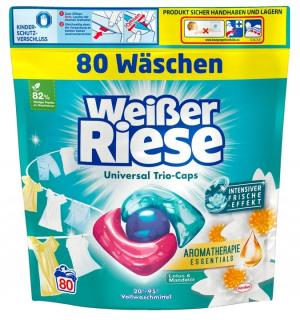 Weisser Riese Universal Trio-caps Lotus & Mandelol Kapsule na pranie  - 80 ks