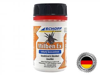 SCHOPF MILBEN EX 100ml - Tekutý koncentrát na hubenie klieštikovcov, bĺch, kliešťov