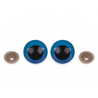 Bezpečnostné oči farebné 30 mm 1 pár Farba: Modrá