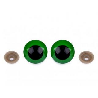 Bezpečnostné oči farebné 30 mm 1 pár Farba: Zelená