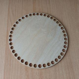 Drevené dno na košík svetlé kruh priemer: 22 cm