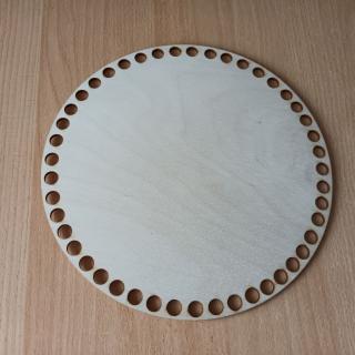 Drevené dno na košík svetlé kruh priemer: 24 cm