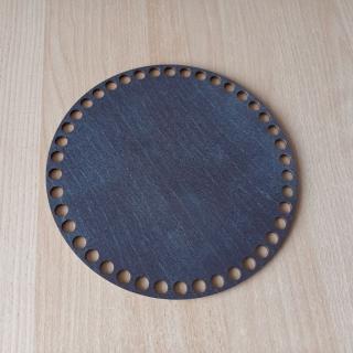 Drevené dno na košík tmavé kruh priemer: 20 cm