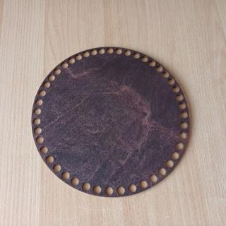Drevené dno na košík tmavé kruh priemer: 24 cm