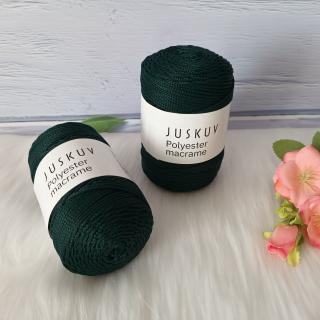 Polyester macrame JUSKUV Farba: 36 tmavá zelená