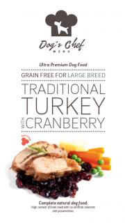 Dog’s Chef Traditional Turkey with Cranberry LARGE BREED Váha: 2kg