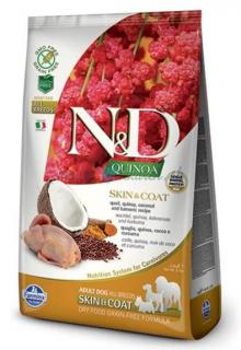 Farmina N&D dog QUINOA (GF) adult all breed, skin & coat, quail Váha: 2,5kg