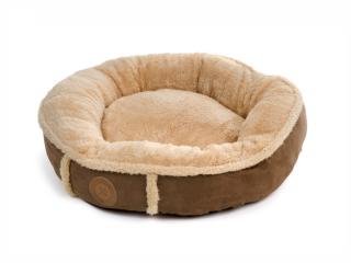 Pelech Balu S, 50 cm, pohodlný okrúhly pelech pre menšie psy Farba: Hnedá