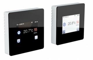 Digitálny termostat TFT WIFI (ČIERNY) (Programovateľný, s Wifi pripojením, displej z čierneho skla)