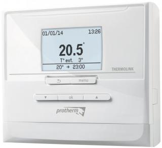 Regulátor Thermolink P  (regulácia 5-30°C ekvitermická, týždenná, drôtová)