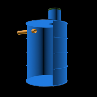 Žumpa, zberná nádrž N1K (Žumpa, zberná nádrž N1K v - 1500 mm, priemer 1000 mm)