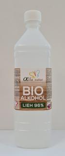 BIO alkohol - lieh 96% 1L (Kvasný prírodný lieh určený na dezinfekciu.)