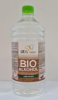 BIO alkohol - lieh 99,8% 1L (Kvasný prírodný lieh.)