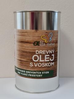 Drevný olej s voskom 1L (Prírodný interiérový náter dreva vo vlhkom prostredí)