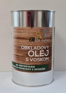 Obkladový olej s voskom 1L (Prírodný interiérový náter na steny)