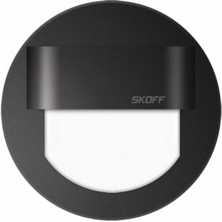 LED nástenné svietidlo Skoff Rueda čierna teplá 10V MH-RUE-D-H-1 IP66 (LED nástenné svietidlo Skoff Rueda černá teplá 10V MH-RUE-D-H-1 IP66)