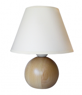 Stolná lampa Sandria drevo-guľa svetlé drevo (Stolná lampa Sandria drevo-guľa svetlé drevo)