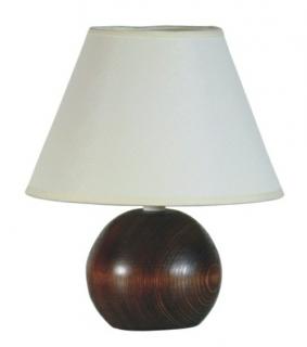 Stolná lampa Sandria drevo-guľa tmavé drevo (Stolná lampa Sandria drevo-guľa tmavé drevo)