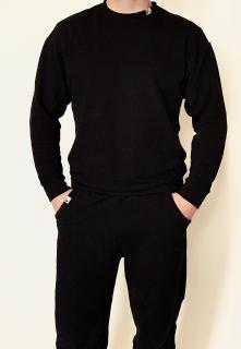 Pánska tepláková súprava AMADI v 3 farbách, ručne šitá Farba: Čierna, Veľkosť: L